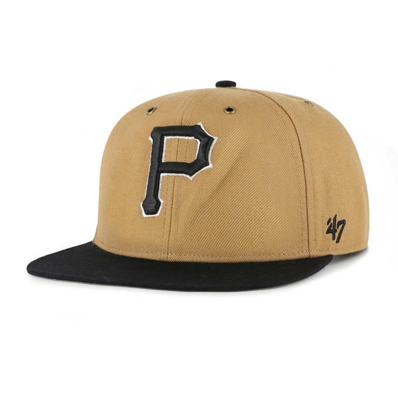 MLB Pittsburgh Pirates ’47 Workshop Captain Snapback Hat – Brown