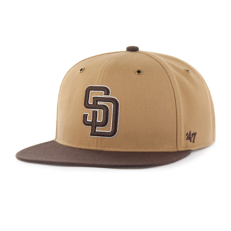MLB San Diego Padres ’47 Workshop Captain Snapback Hat – Brown