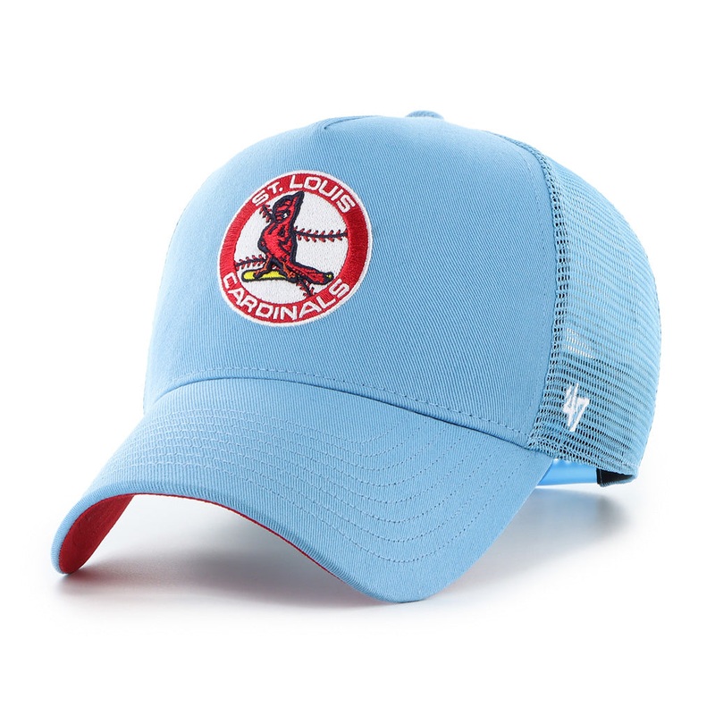 MLB St. Louis Cardinals ’47 Ballpark Offside Snapback Trucker Hat – Blue