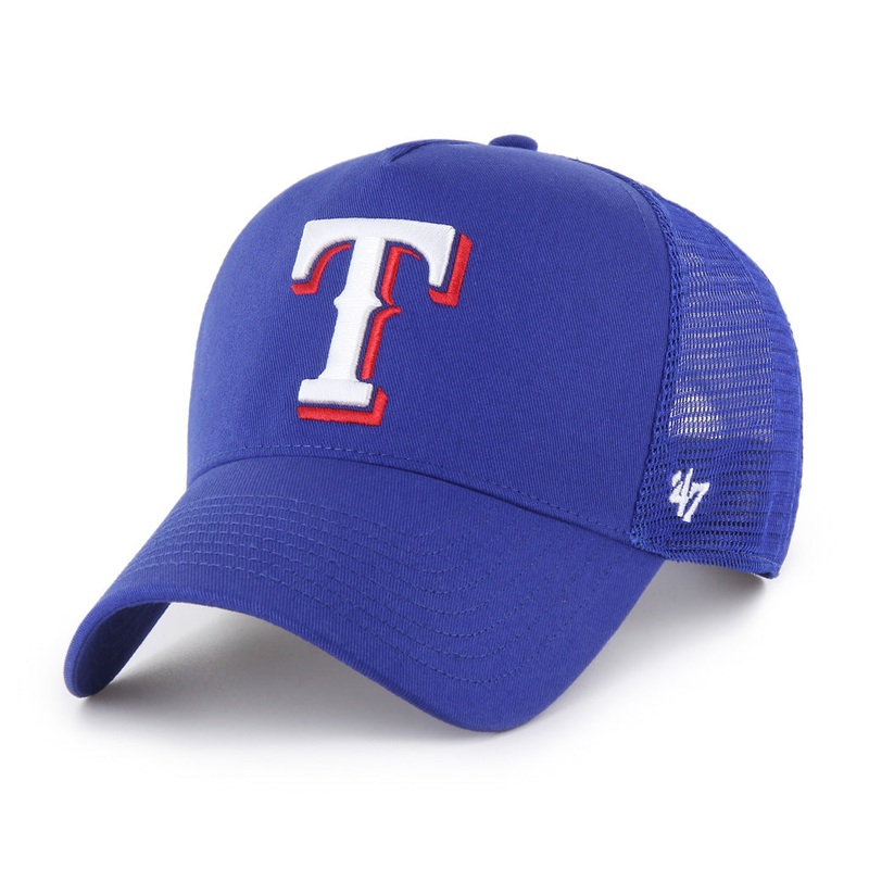 MLB Texas Rangers ’47 Ballpark Offside Snapback Trucker Hat – Blue