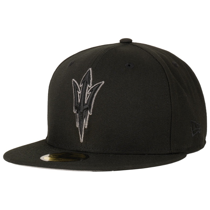 NCAA Arizona State Sun Devils New Era Black Pearl Fork 59FIFTY Fitted Hat – Black