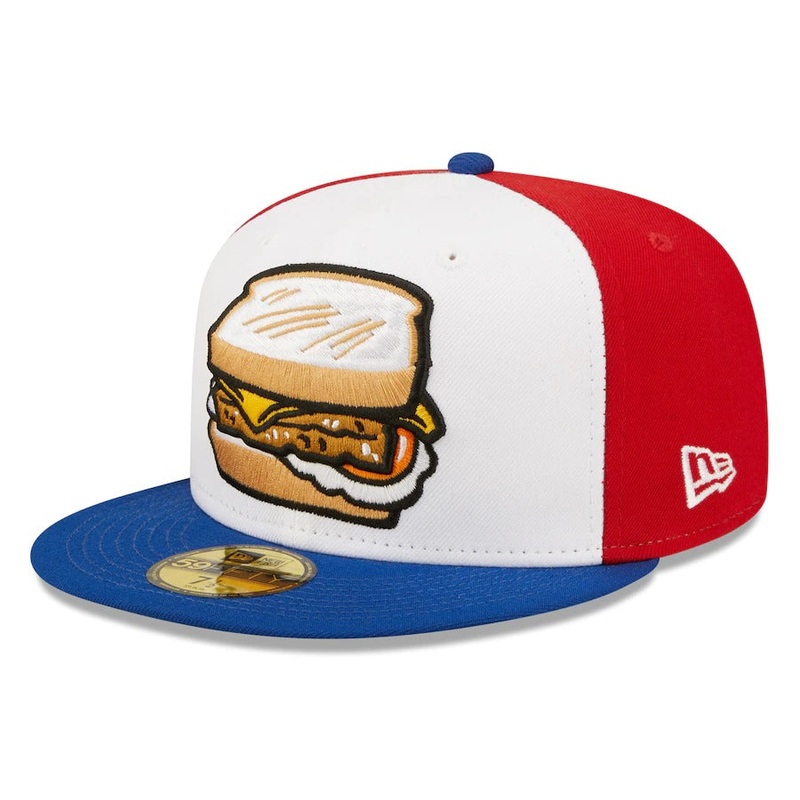 New Era Delmarva Shorebirds White Scrapple Theme Night 59FIFTY Fitted Hat