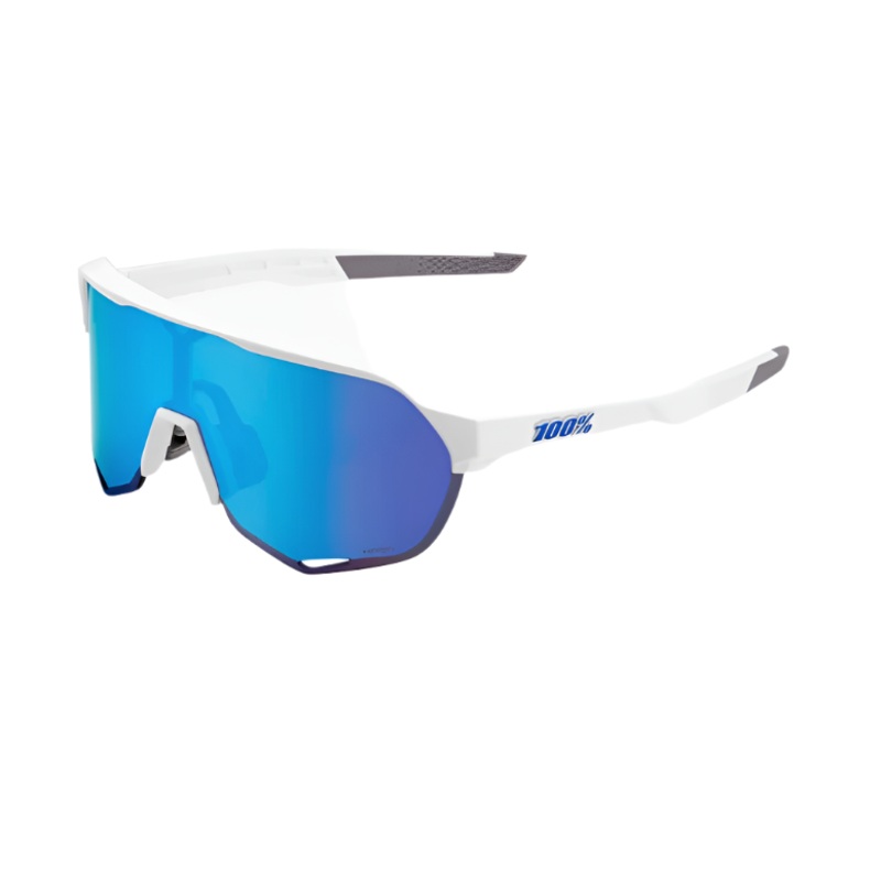 100% S2 – Matte White – HiPER Blue Multilayer Mirror Lens – 60006-00006