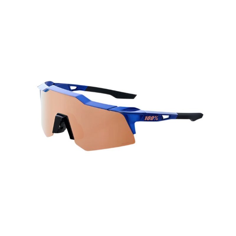 100% SPEEDCRAFT XS Gloss Cobalt Blue – HiPER Copper Mirror Lens – 60009-00006