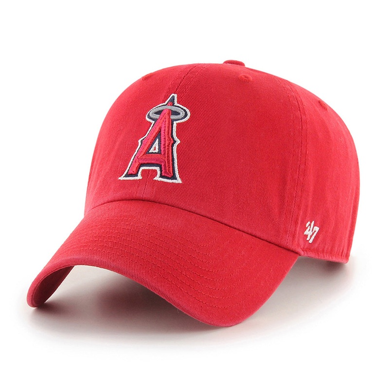 MLB Los Angeles Angels ’47 Clean Up Adjustable Hat – Red