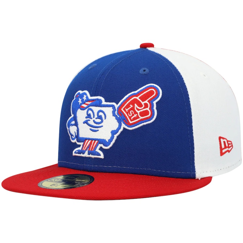 New Era Iowa Cubs Red/White/Blue Theme Night 59FIFTY Fitted Hat