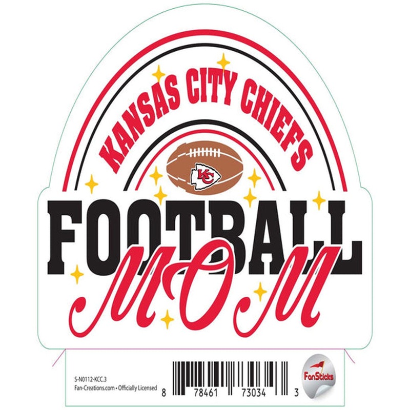 NFL Kansas City Chiefs Fan Creations Mom Sticker
