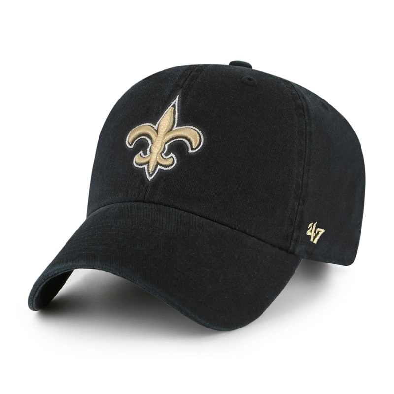 NFL New Orleans Saints ’47 Brand Clean Up Hat – Black