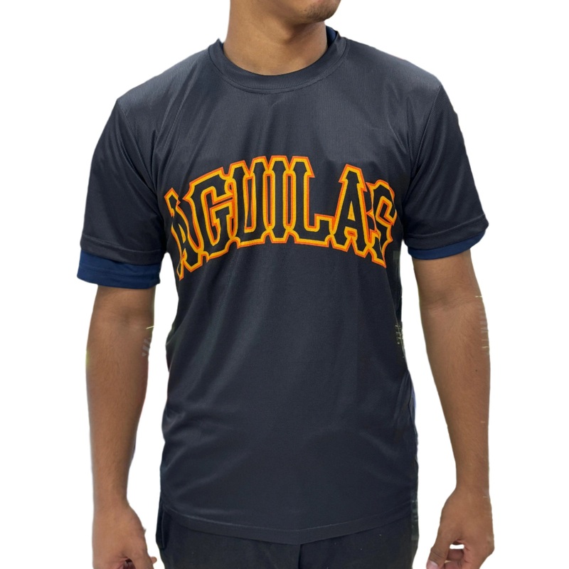 Official – Aguilas Cibaeas Black T-Shirt – Front Chest Logo