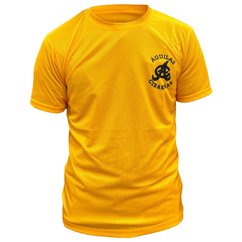 OFFICIAL – Aguilas Cibaenas Yellow T-Shirt – Left Chest Logo