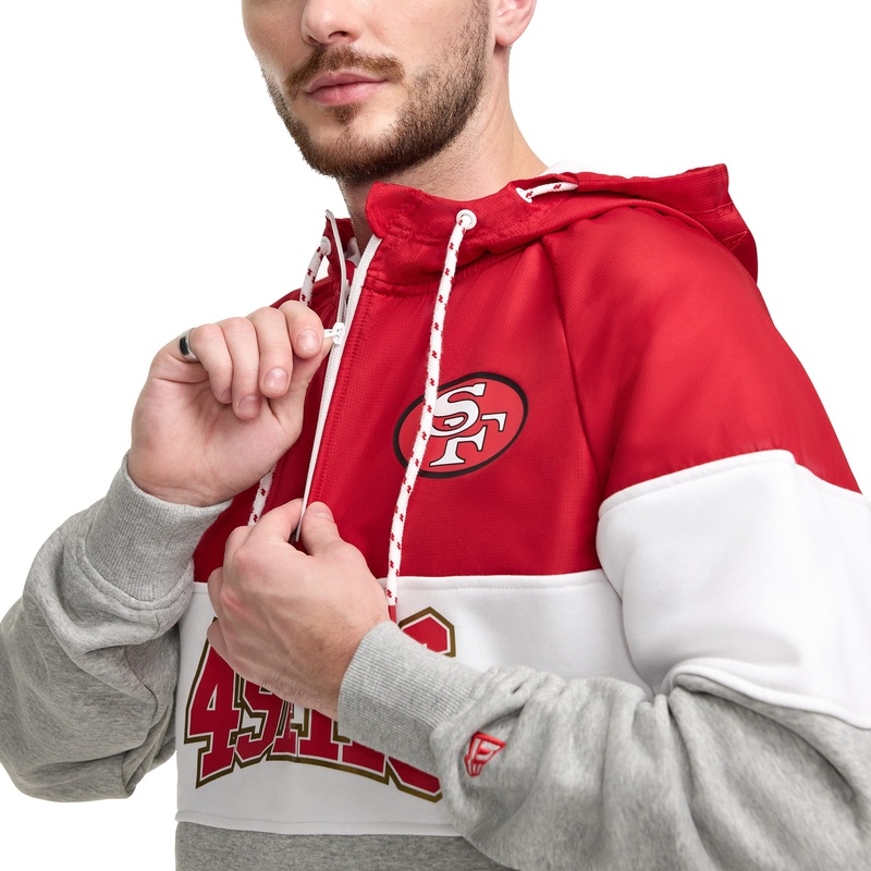 San Francisco 49ers Throwback Color Block Hoodie