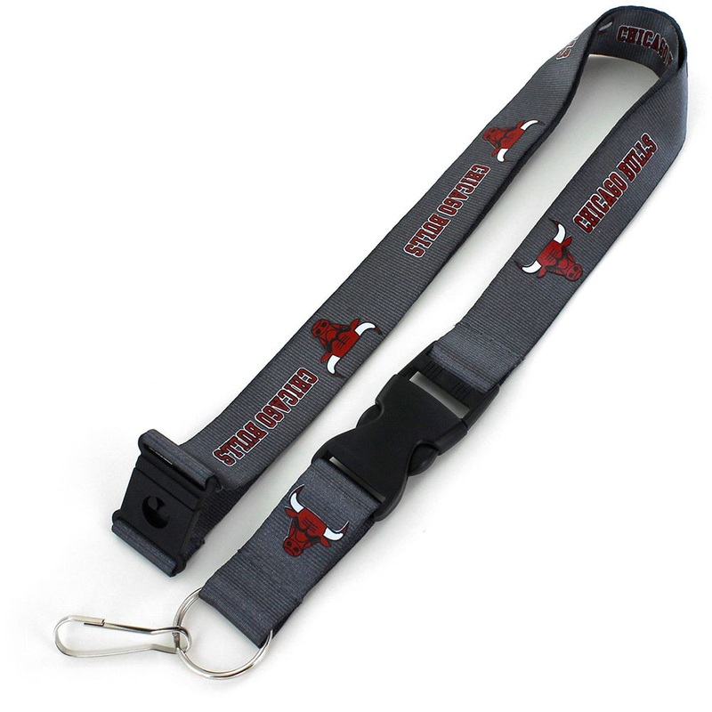 NBA Chicago Bulls Aminco Lanyard – Charcoal