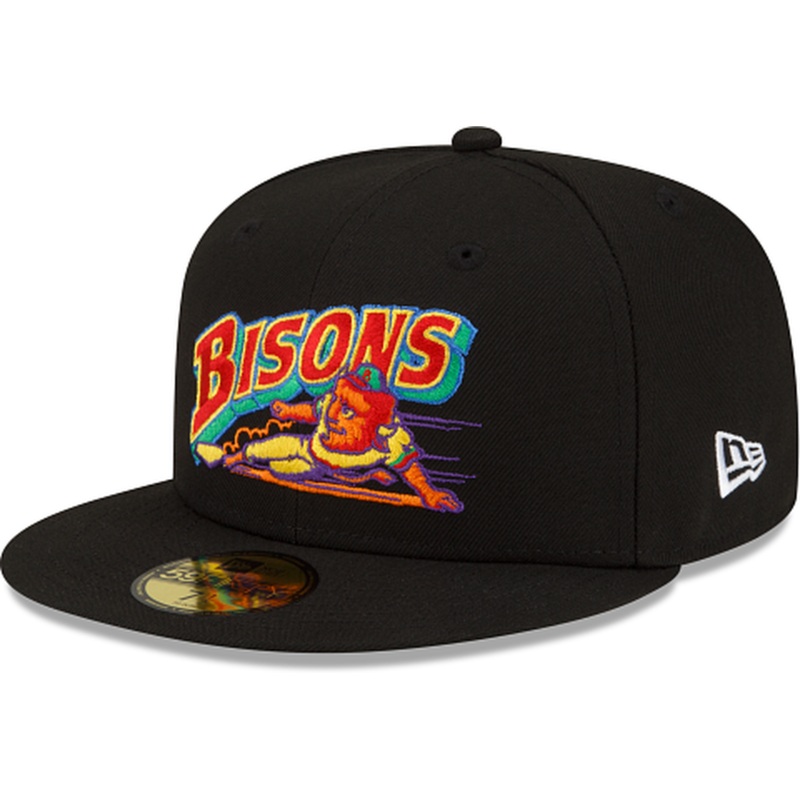 New Era  Buffalo Bisons Pitch Black 2022 59FIFTY Fitted Hat