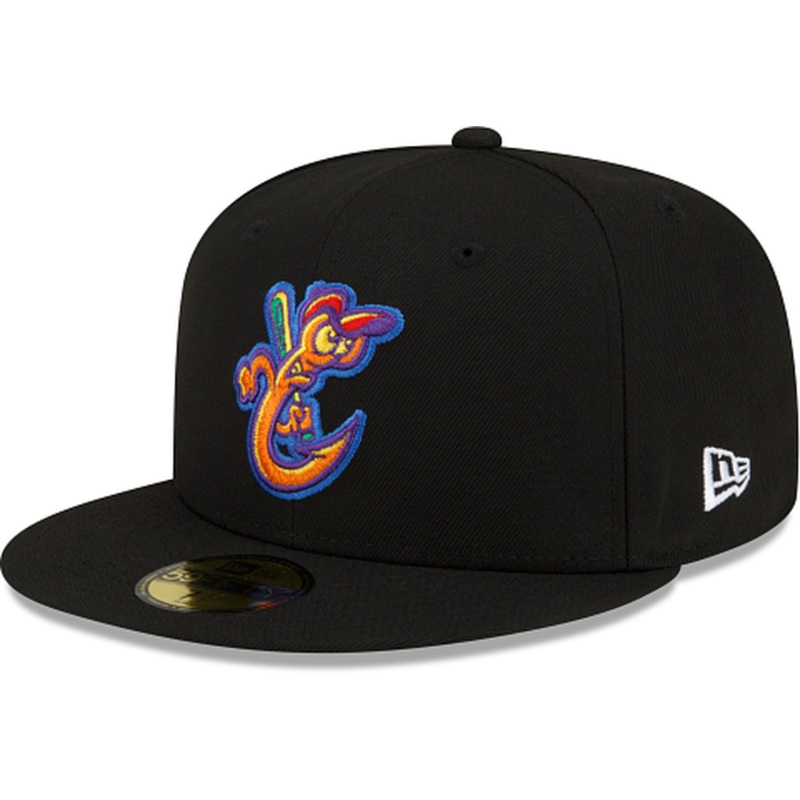 New Era  Corpus Christi Hooks Pitch Black 2022 59FIFTY Fitted Hat
