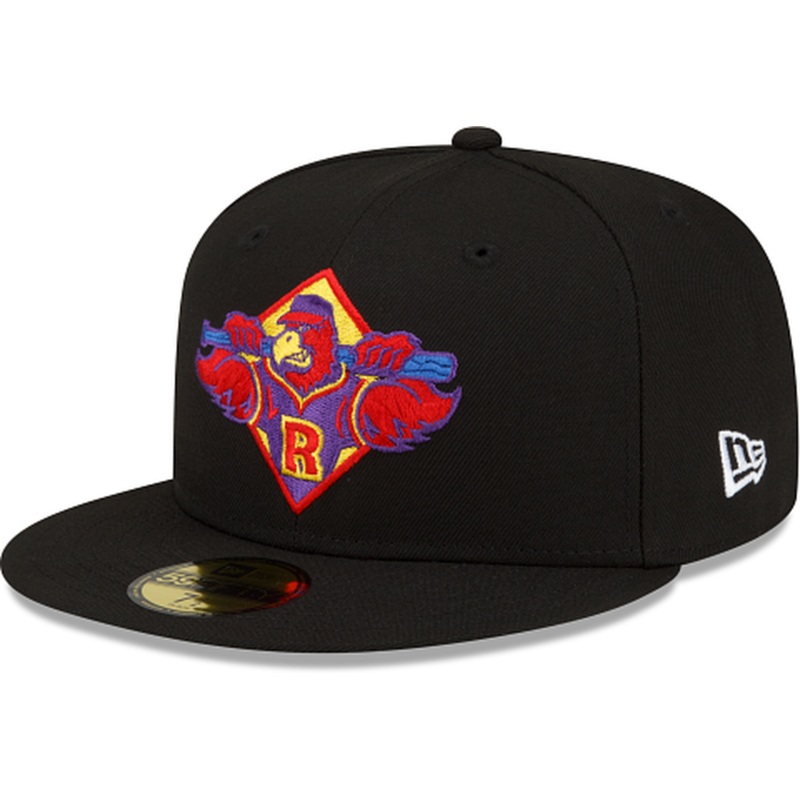New Era  Rochester Red Wings Pitch Black 2022 59FIFTY Fitted Hat
