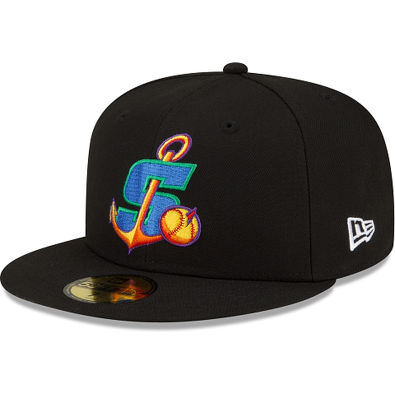 New Era  Stockton Ports Pitch Black 2022 59FIFTY Fitted Hat