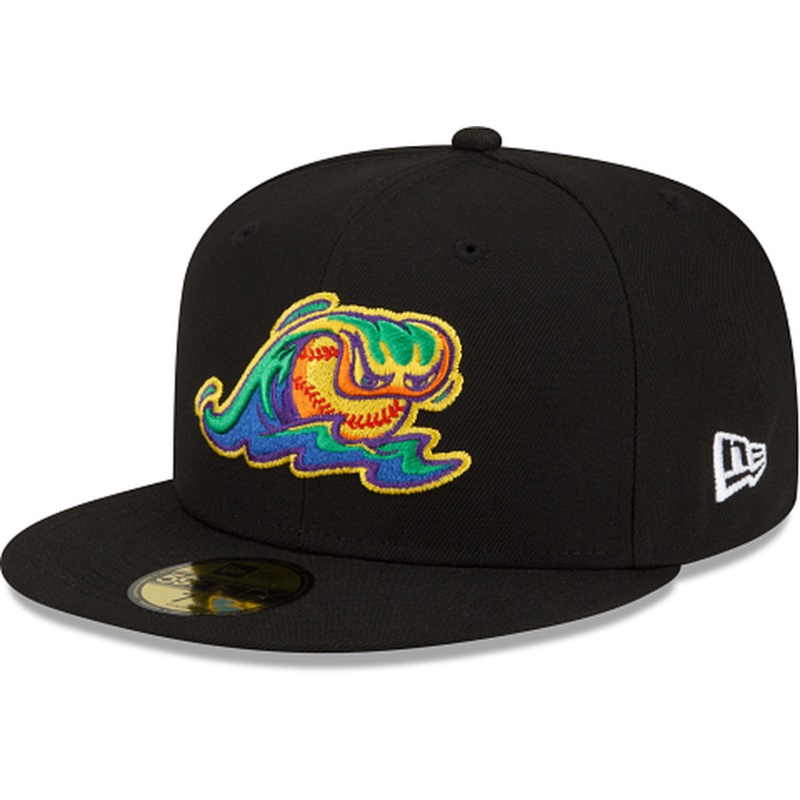 New Era  West Michigan Whitecaps Pitch Black 2022 59FIFTY Fitted Hat