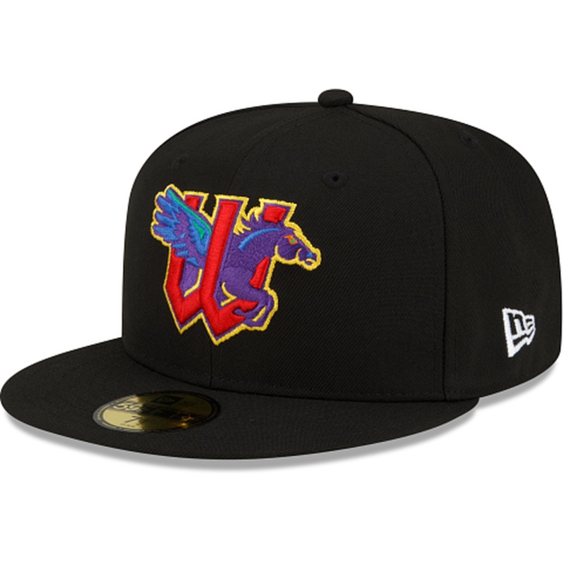 New Era  Wichita Wind Surge Pitch Black 2022 59FIFTY Fitted Hat