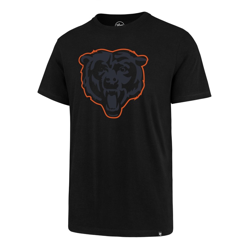 NFL Chicago Bears ’47 Pop Imprint Super Rival T-Shirt – Black