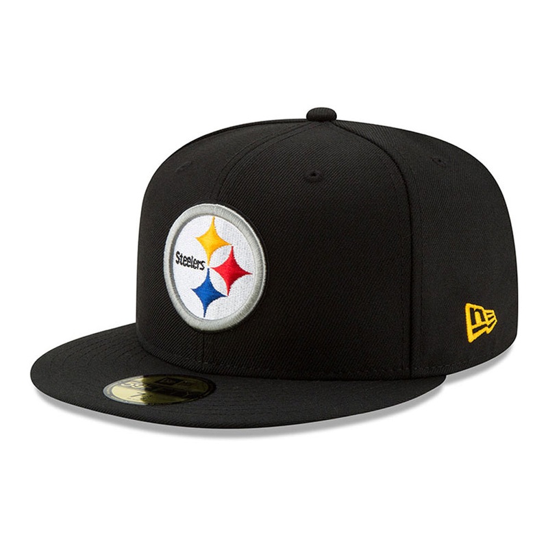 NFL Pittsburgh Steelers New Era Basic 59FIFTY Hat – Black