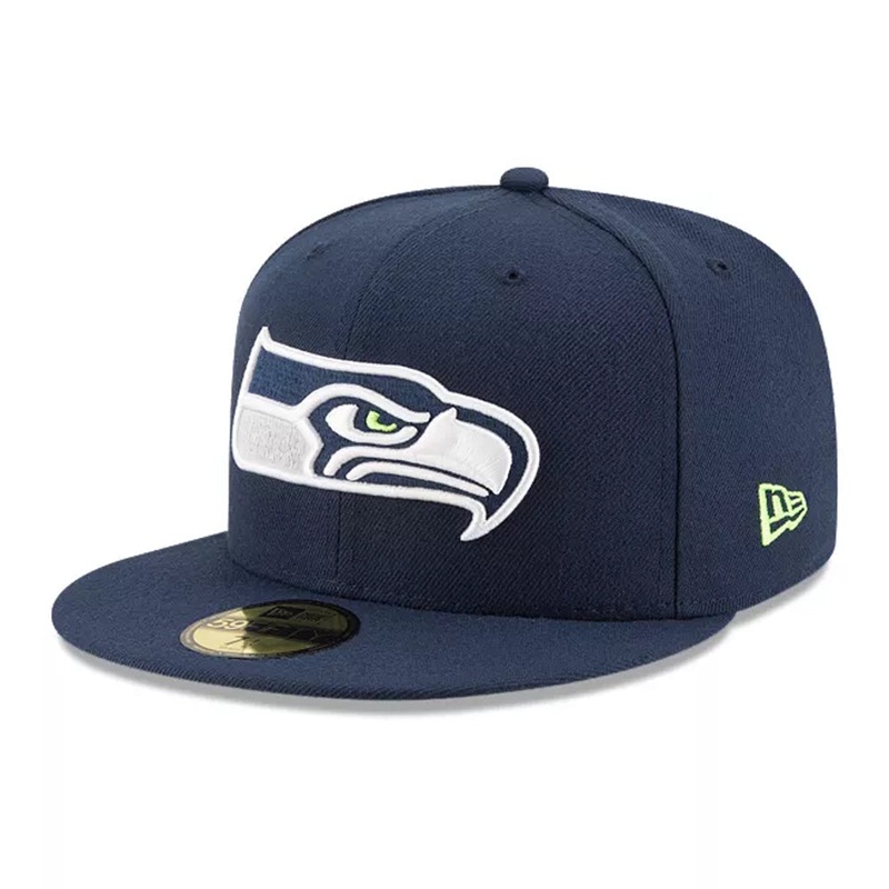 NFL Seattle Seahawks New Era Basic 59FIFTY – Navy Hat