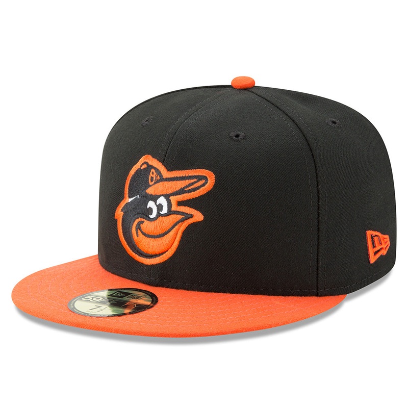 MLB Baltimore Orioles New Era Authentic Collection Road On-Field 59FIFTY Fitted Hat