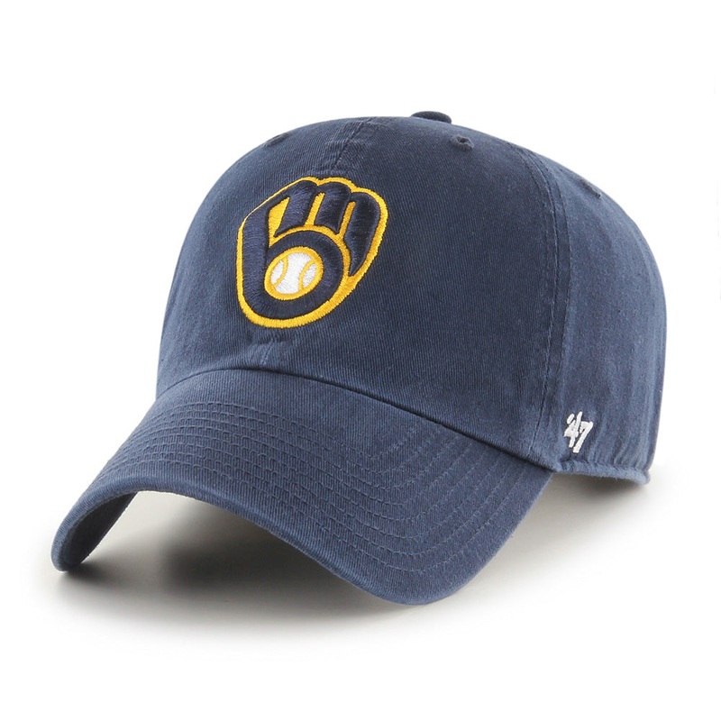 MLB Milwaukee Brewers ’47 Clean Up Adjustable Hat – Navy