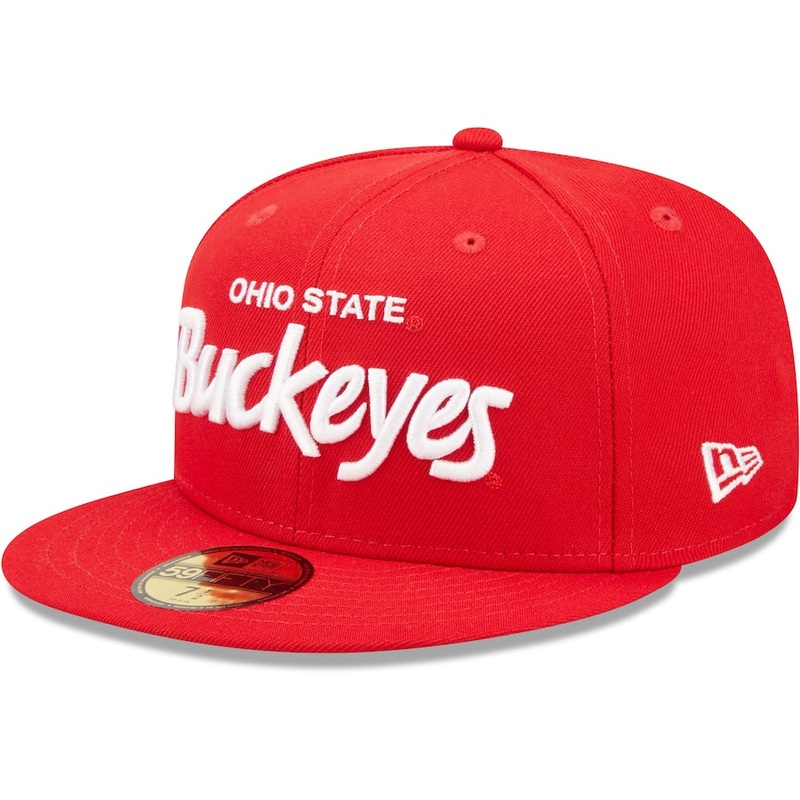 New Era Ohio State Buckeyes Scarlet Griswold 59FIFTY Fitted Hat