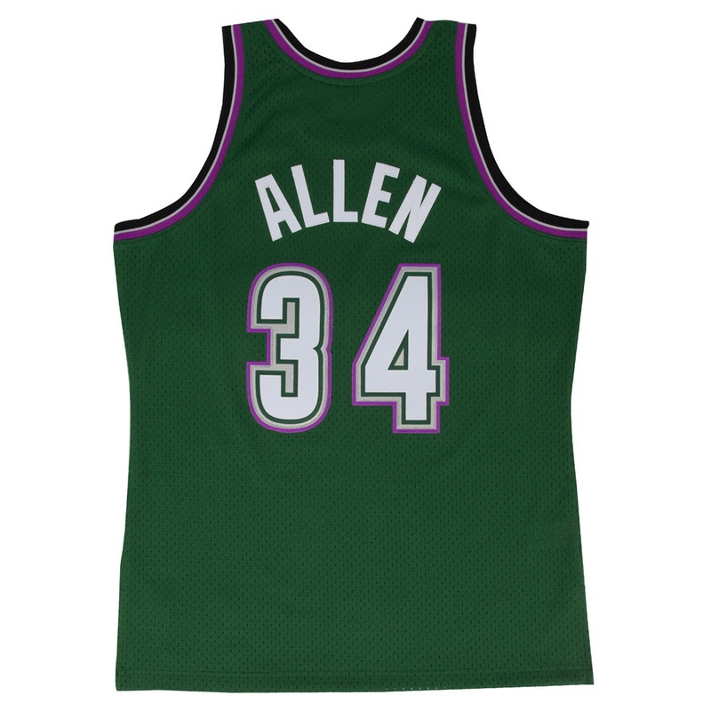 NBA Milwaukee Bucks Ray Allen Mitchell & Ness ’96 Retro Swingman Jersey