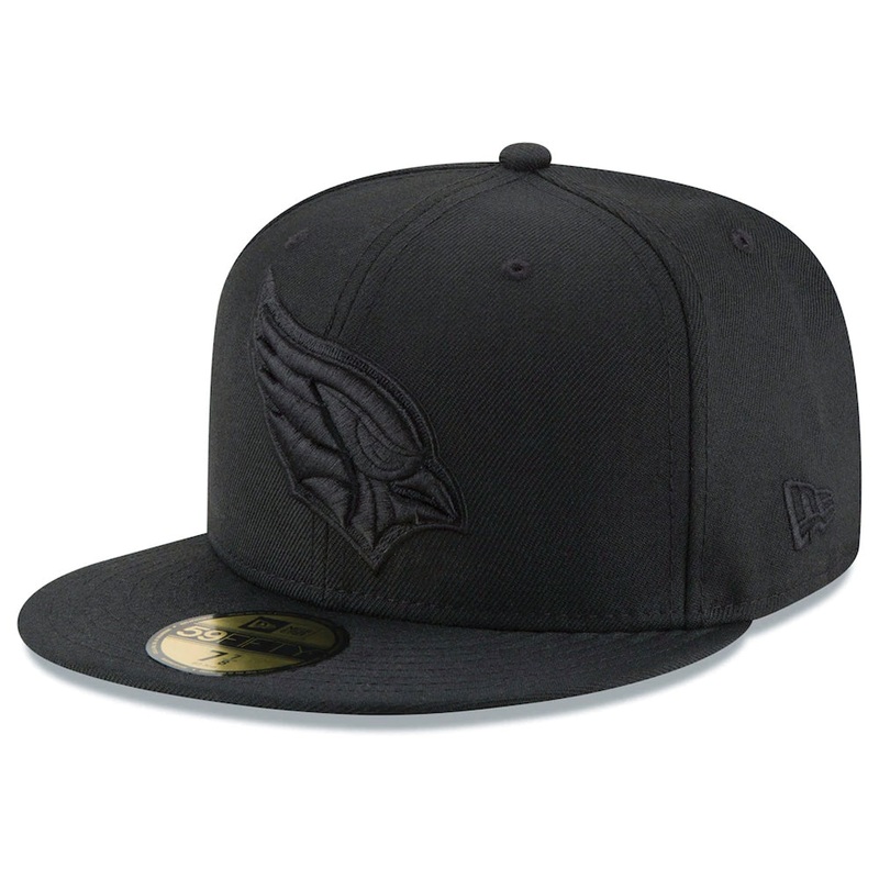 NFL Arizona Cardinals New Era Black on Black 59FIFTY Hat – Black