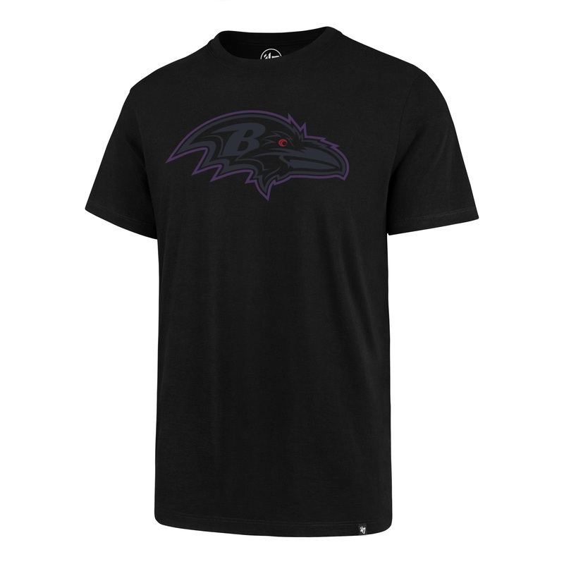 NFL Baltimore Ravens ’47 Pop Imprint Super Rival T-Shirt – Black