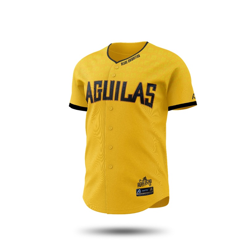 2024-2025 OFFICIAL Aguilas Cibaeas Full Button Jersey – Gold
