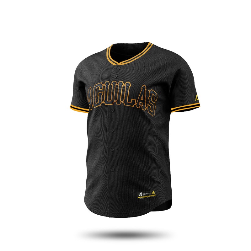 2024-2025 OFFICIAL Aguilas Cibaenas Full Button Jersey – Black