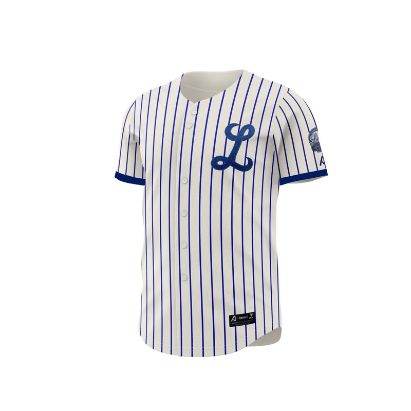 2024-2025 OFFICIAL Tigres del Licey Full Button Jersey – Pinstripe