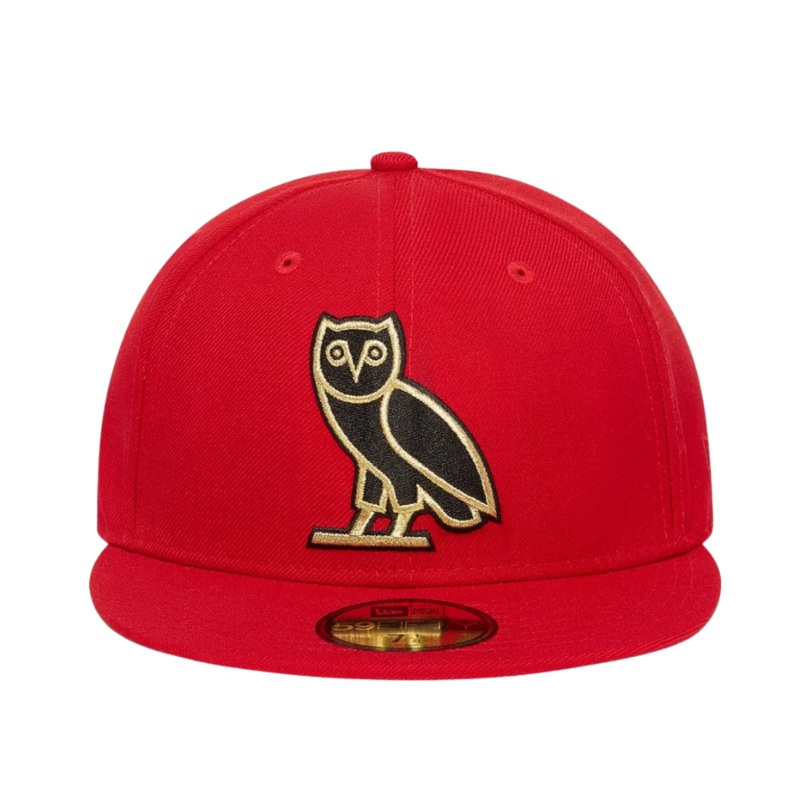 New Era Og Owl Red 59FIFTY Fitted Cap