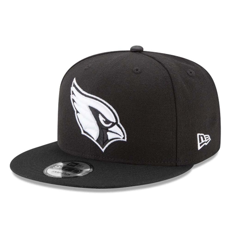 NFL Arizona Cardinals New Era Black & White 9FIFTY Hat – Black