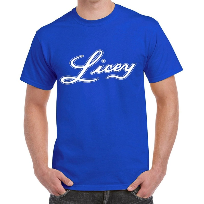 Dominican Baseball Team  Tigres del Licey Royal Blue White / Gray Letters T-shirts