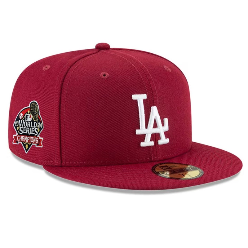 Los Angeles Dodgers New Era 59FIFTY World Series Champions SP24 Fitted Hat – Cardinal | 2024 Champions