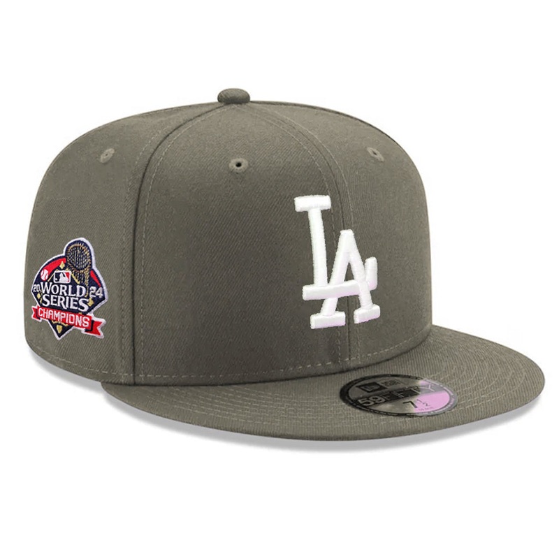 Los Angeles Dodgers New Era 59FIFTY World Series Champions SP24 Fitted Hat – Olive