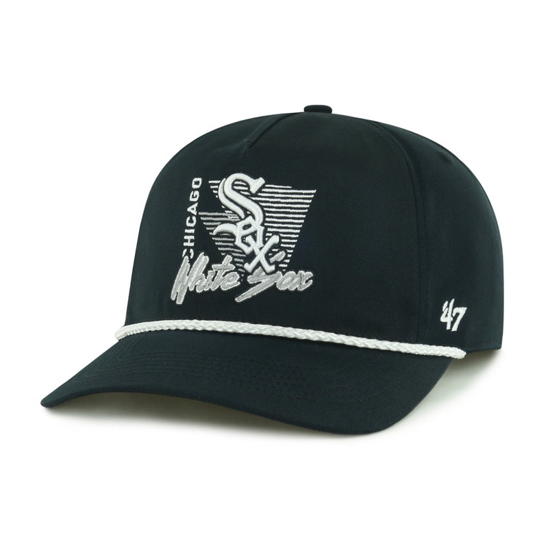 MLB Chicago White Sox ’47 Splint Hitch Snapback Hat – Black