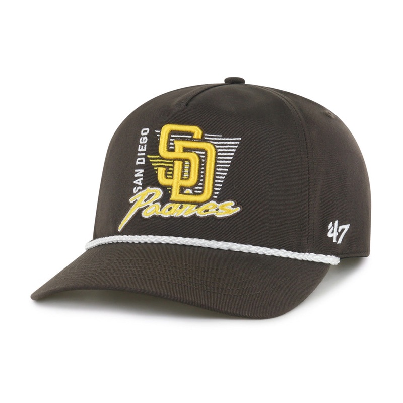 MLB San Diego Padres ’47 Splint Hitch Snapback Hat – Brown