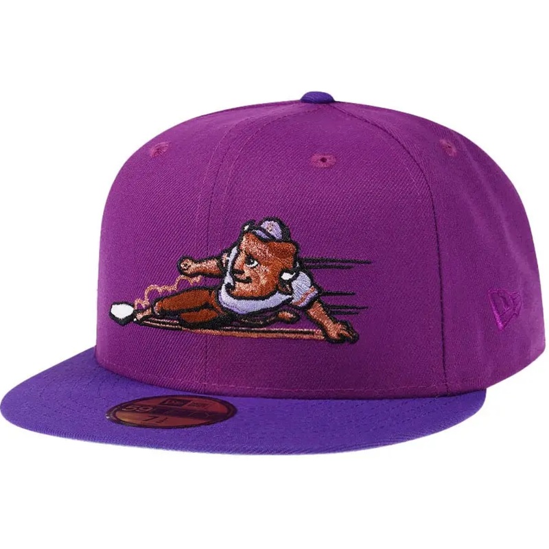 New Era Buffalo Bisons Sliding Purple Berry 59FIFTY Fitted Hat