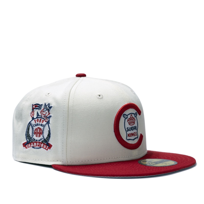 New Era Havana Sugar Kings White/Burgundy 59FIFTY Fitted Hat