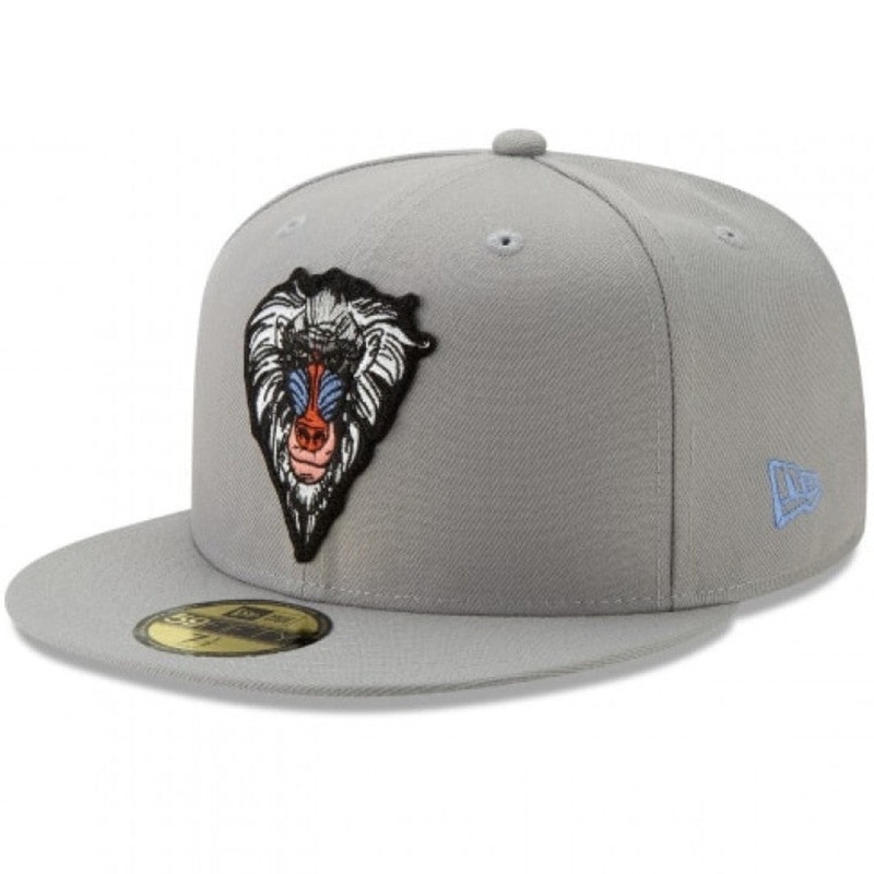 New Era x Lion King Rafiki Face Grey 59FIFTY Fitted Hat