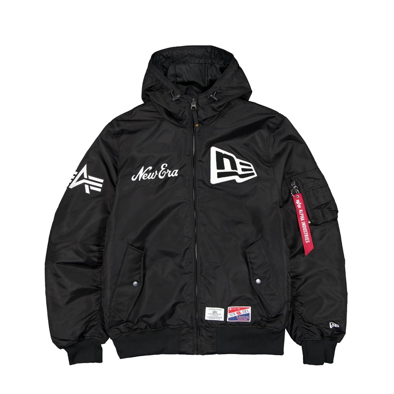 Alpha Industries x  L-2B Hooded Bomber Jacket Black