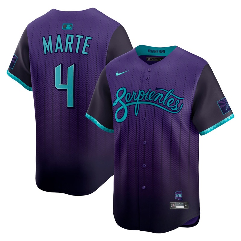 MLB Arizona Diamondbacks Ketel Marte 2025 City Connect Limited Jersey – Purple