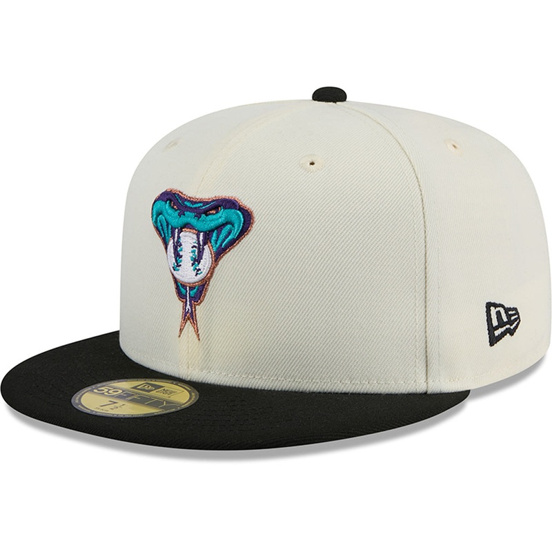 MLB Arizona Diamondbacks New Era Two-Tone Chrome OTC 59FIFTY Fitted Hat – Chrome