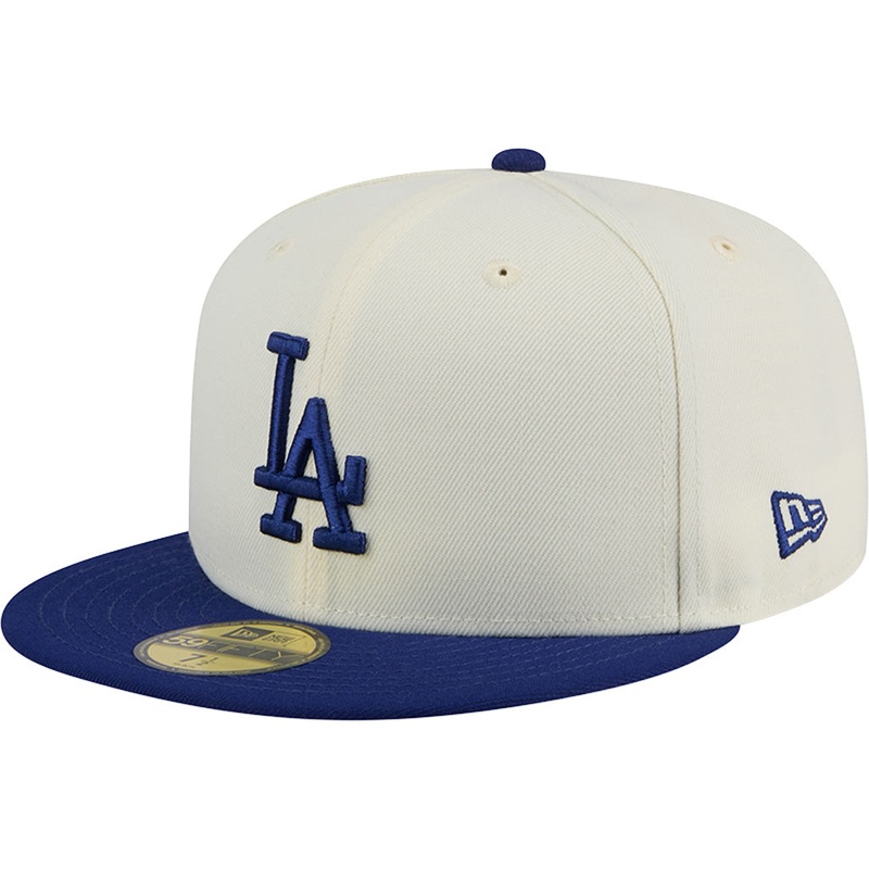 MLB Los Angeles Dodgers New Era Two-Tone Chrome OTC 59FIFTY Fitted Hat – Chrome