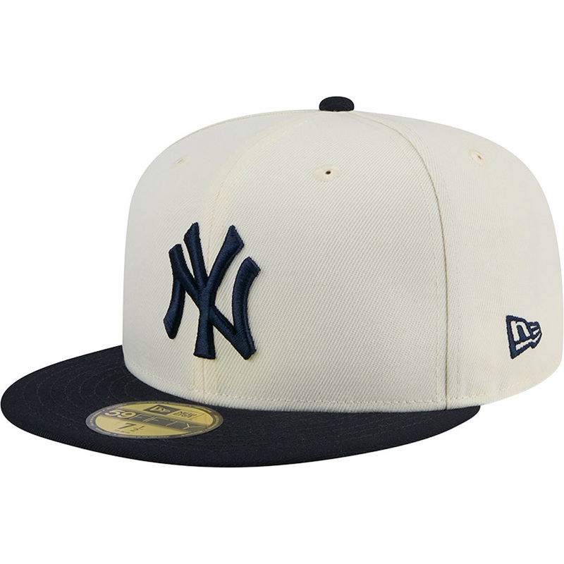 MLB New York Yankees New Era Two-Tone Chrome OTC 59FIFTY Fitted Hat – Chrome