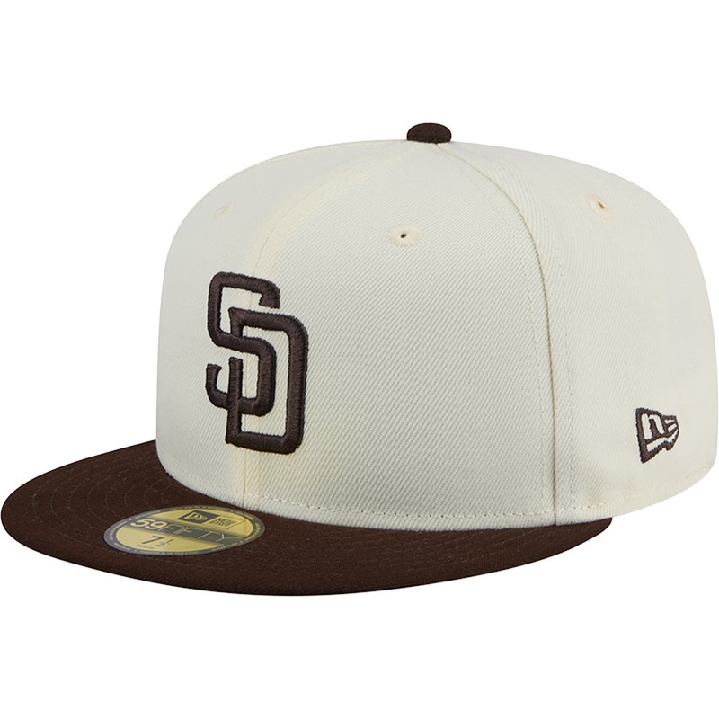MLB San Diego Padres New Era Two-Tone Chrome OTC 59FIFTY Fitted Hat – Chrome